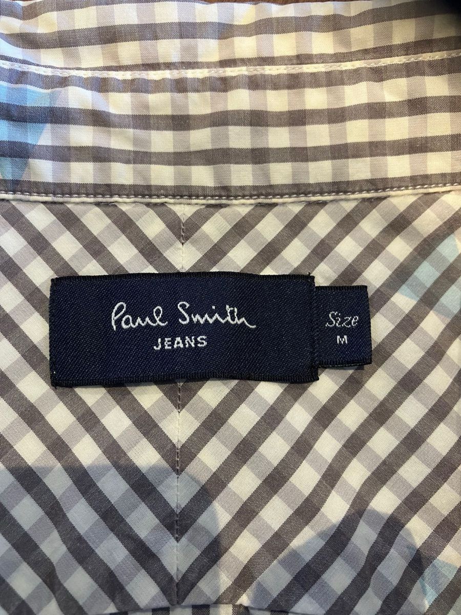 Paul Smith jeans  ポール スミス ジーンズ 半袖 チェックシャツ　Mサイズ