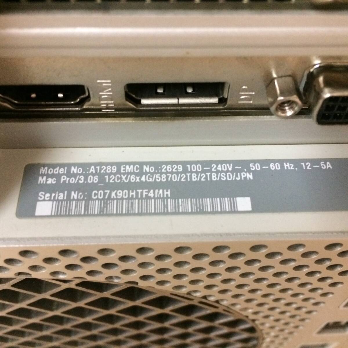 MacPro Mid 2012 A1289（Intel Xeon 3.46GHz6コア×2　デュアルCPU）_画像5