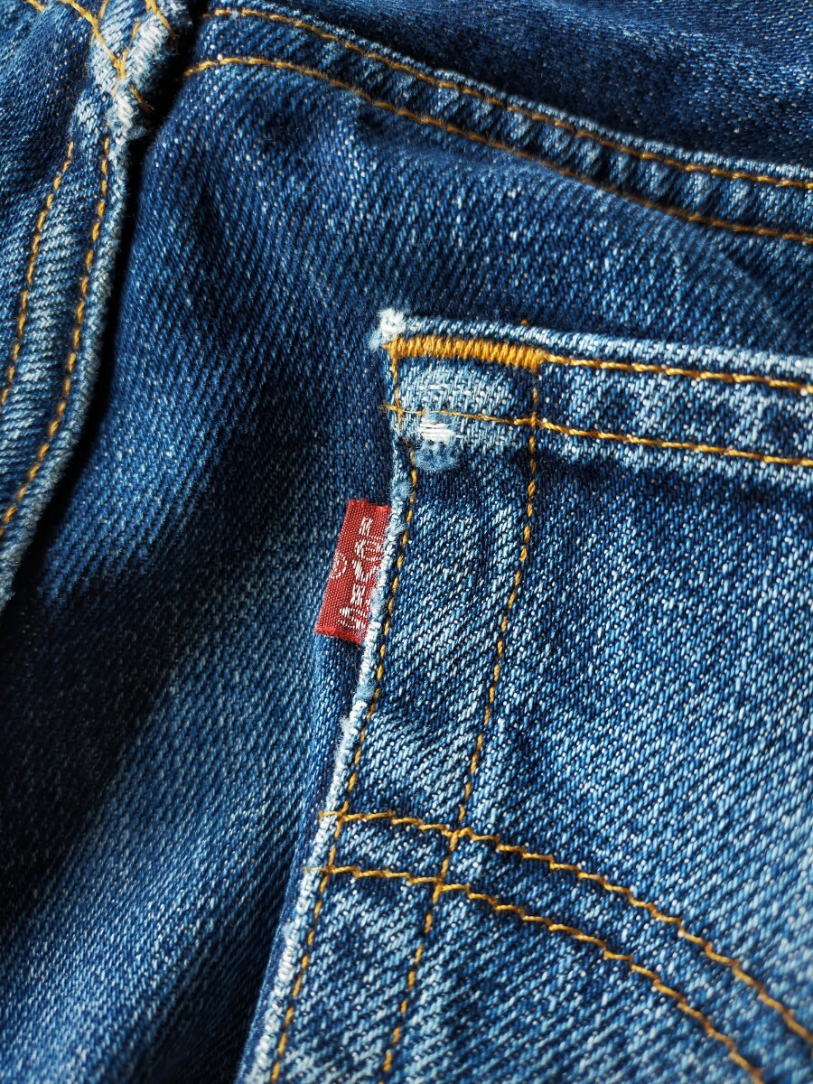 【美品】Levis 501 インディゴ デニムパンツ w32 リーバイス フィリピン製 ジーンズ ジーパン 502 505 517 646 VINTAGE LVC USAの画像5