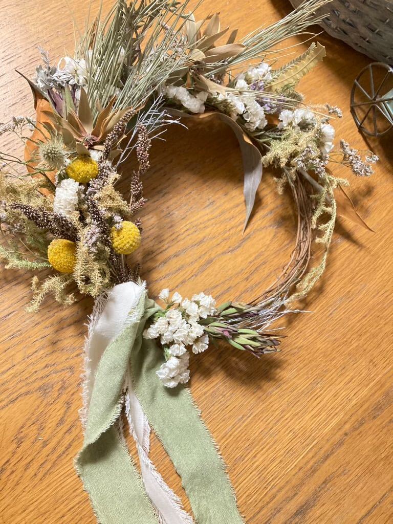 Handmade* hand made * dry flower *** lease * ornament * wall decoration *botanical wreath*30~67.***