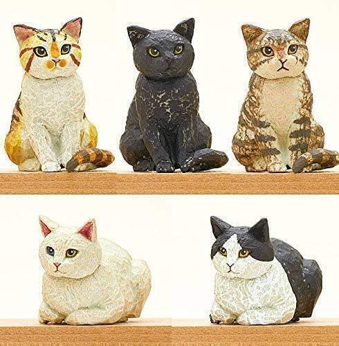 【A-23】ガチャガチャ　はしもとみお 猫の彫刻　全5種セット　ねこ　猫　ネコ　フィギュア　キタンクラブ　彫刻_画像2