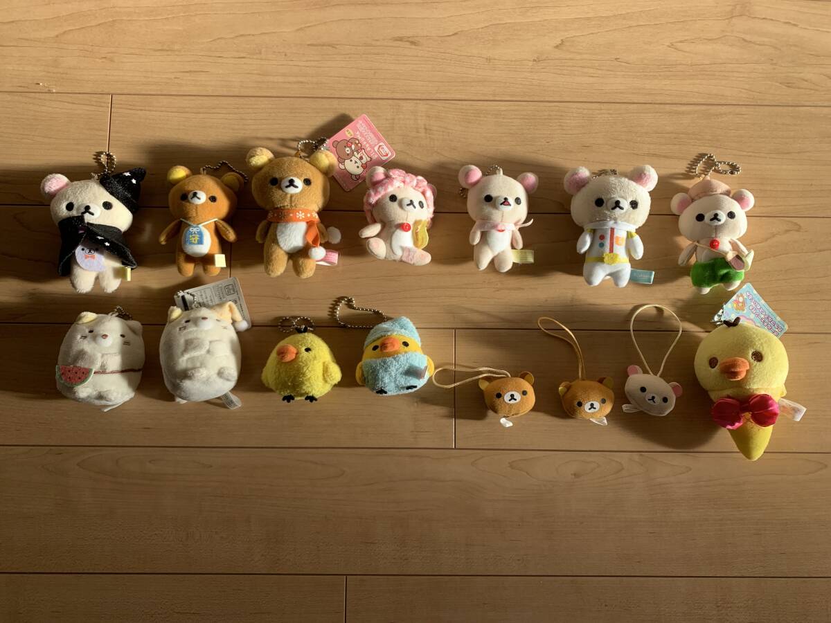 *[ Rilakkuma ][ charcoal .ko...] mascot key chain etc. 15 point set *