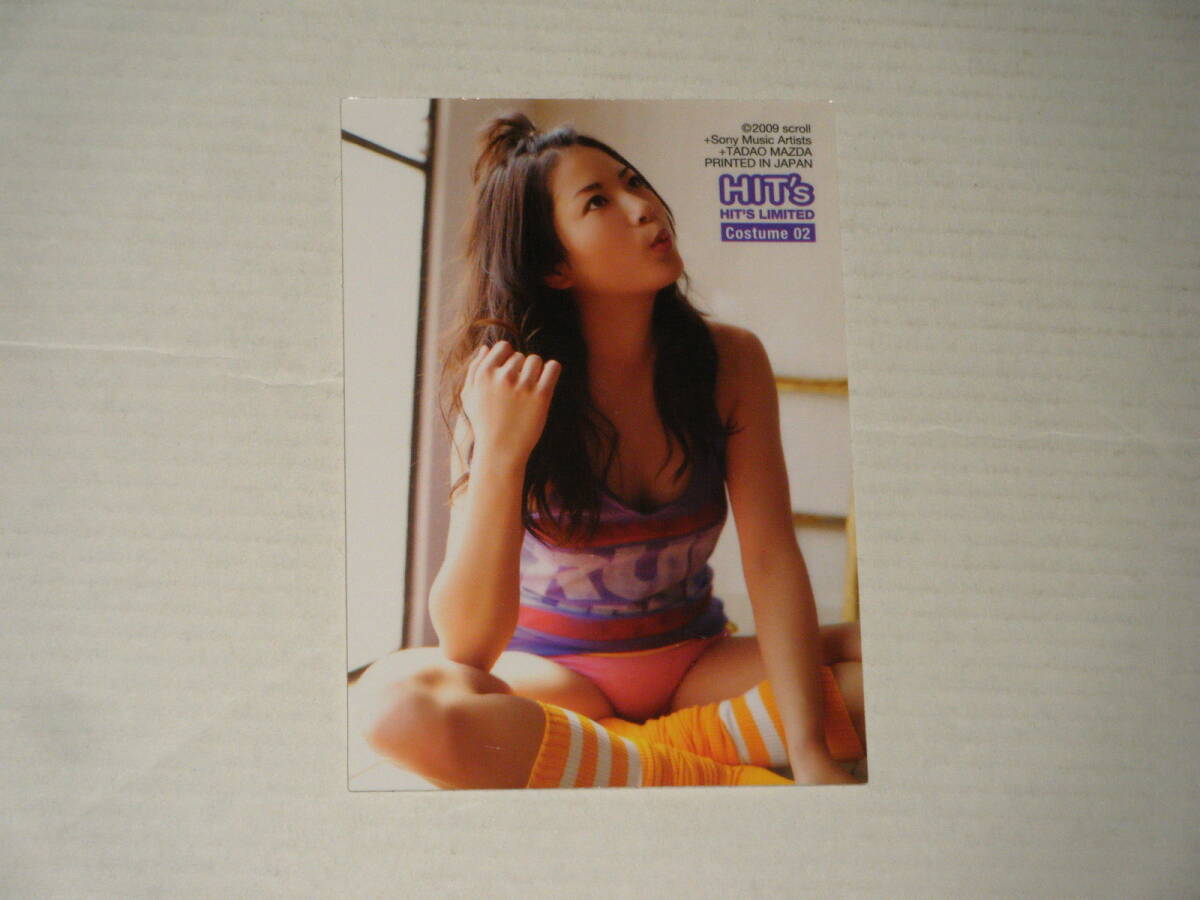 □■HIT's(2009)/中村優 コスチュームカード02(紫タンクトップ 薄紫部分) #154/300_画像2