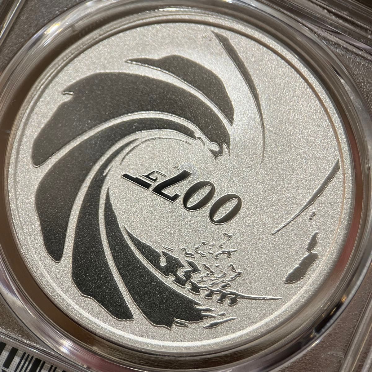 【最高鑑定】PCGS MS70 007ジェームズボンド 2020年 ツバル 1ドル 1オンス銀貨 ファーストストライク