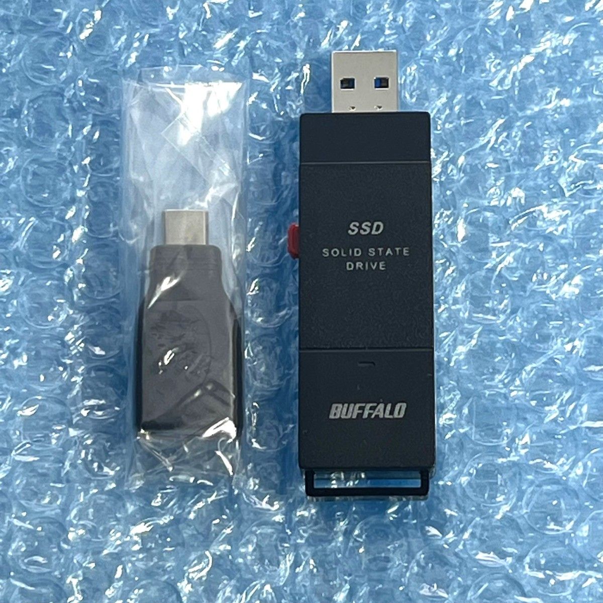 ★美品★　BUFFALO　スティック型SSD　2TB　Type-Cコネクタ付属　TV録画/PC向け　SSD-SCT2.0U3-BA