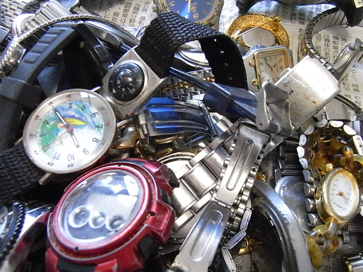 60サイズ 腕時計 懐中時計 まとめて アルバ ジバンシー クォーツ ジャンク メンズ デジタル アナログ 5/4の画像5