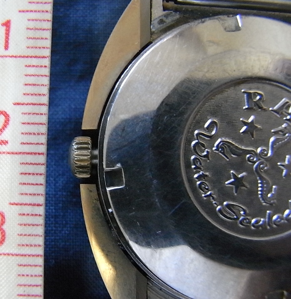動作品 ジャンク RADO ラドー BALBOA バルボア 超硬 ETA 2824 633.0036.3 自動巻き デイト メンズ 腕時計 ラメ文字盤の画像5