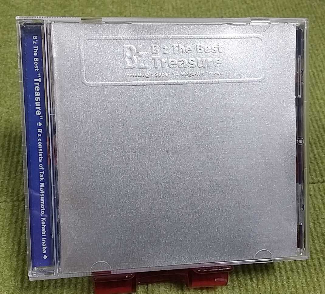 【名盤！】B'z The Best Treasure ベストCDアルバム BLOWIN ねがい いつかのメリークリスマス もう一度キスしたかった RUN 他14曲入り _画像2