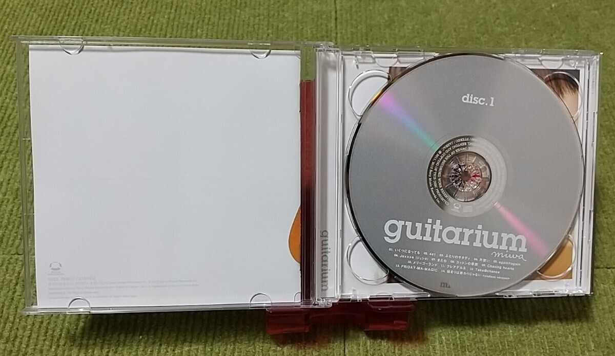 【名盤！】miwa guitarium CDアルバム 初回盤DVD付 441 片想い again x again クレアデルネ FRiDAY - MA - MAGiC ミワ ベスト best _画像3