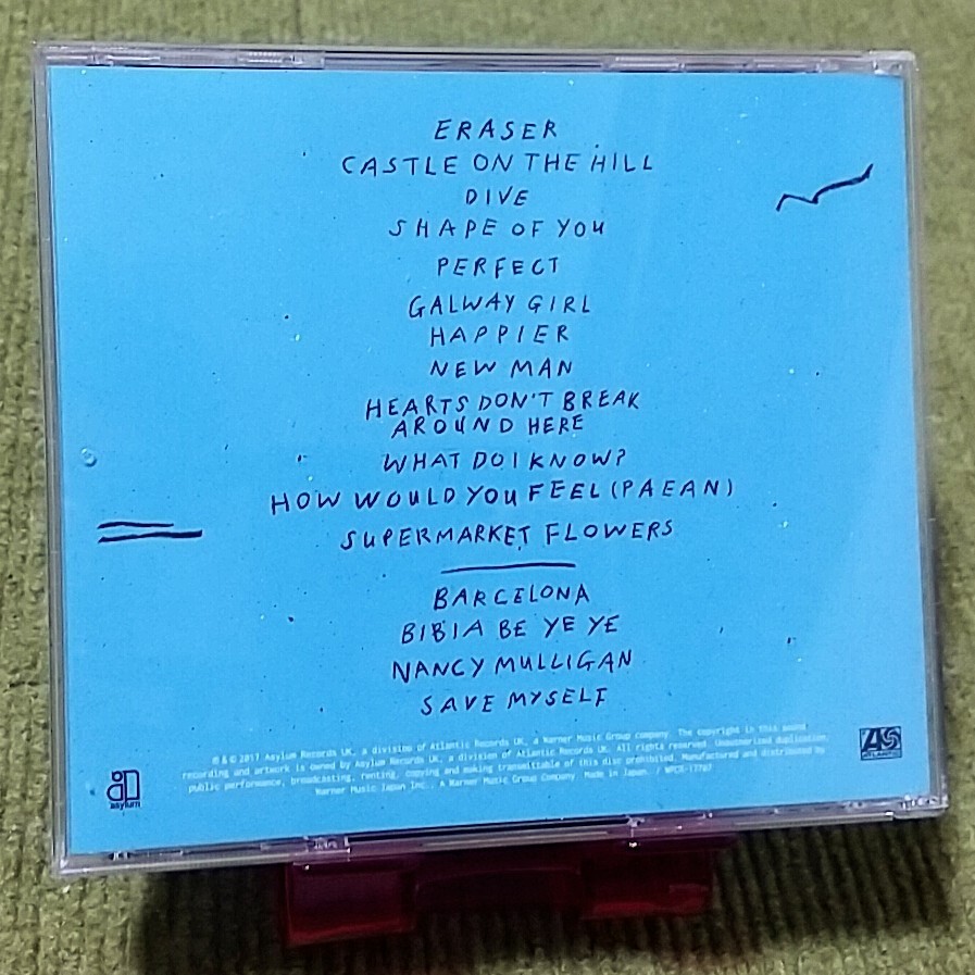 【名盤！】Ed Sheeran エド・シーラン DIVIDE CDアルバム CASTLE ON THE HILL SHAPE OF YOU ベスト best 輸入盤の画像3