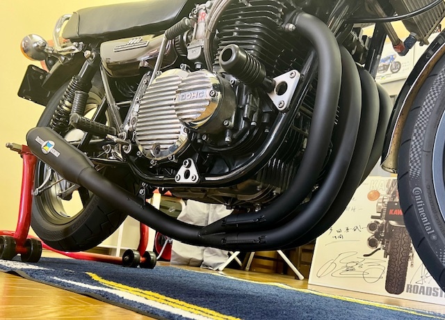 【撮影使用新同品 格安スタート！】新型 モリワキ 黒鉄モナカ 限定手曲げ MORIWAKI THE LEGEND MONSTER Z1 Z2 Z1R Z1000MK2 A 750FX1等へ_画像5