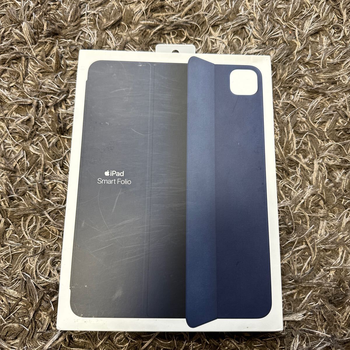 新品未使用品 apple 純正品 iPad Pro 11インチ 第1~4世代 用Smart Folio ディープネイビー MGYX3FE/A_画像1