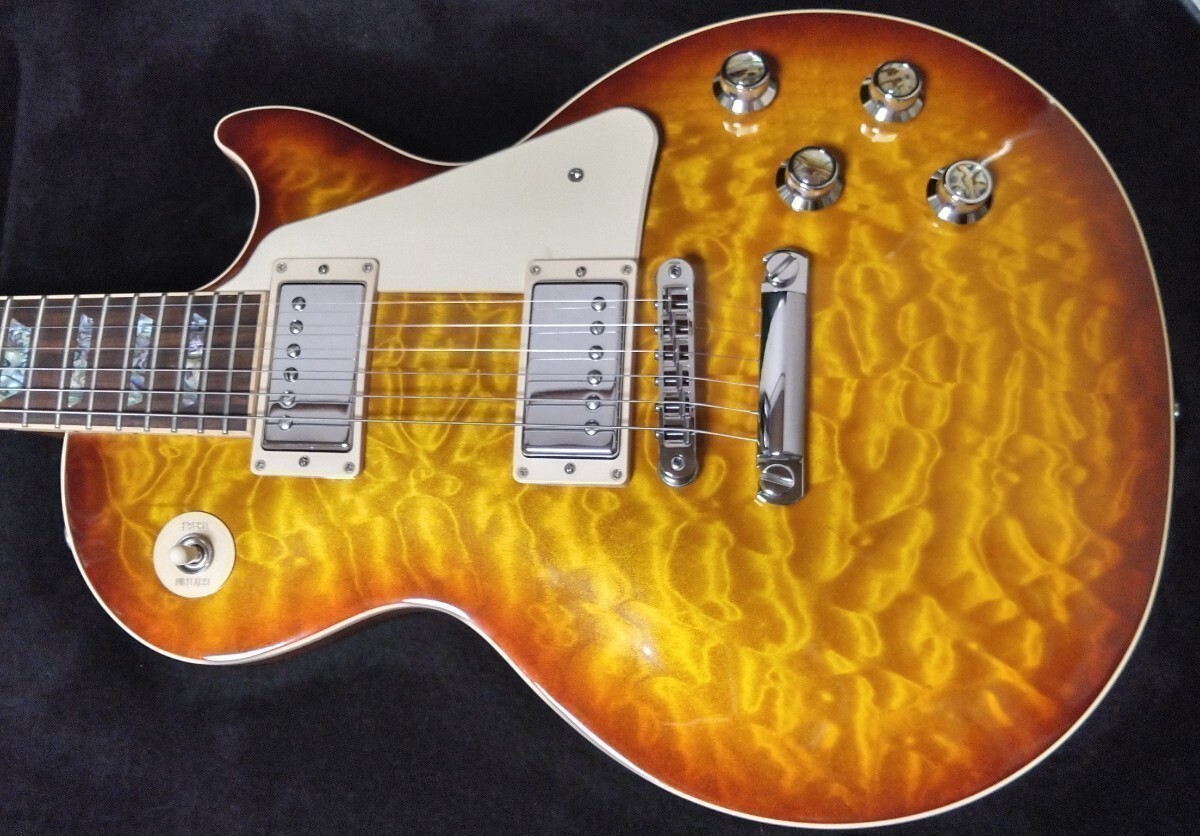 Gibson Les Paul Standard Premium Quilt Honey Burst 2015 Anniversary 100th ケース付 自動チューナー有 キルト キルテッドの画像1