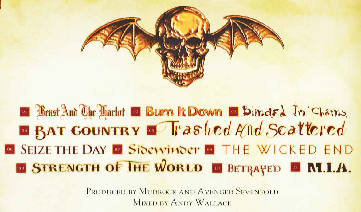 新世代Metal♪名盤≪輸入盤CD≫AVENGED SEVENFOLD(アヴェンジド・セヴンフォールド)/City Of Evil♪A7X_収録曲目