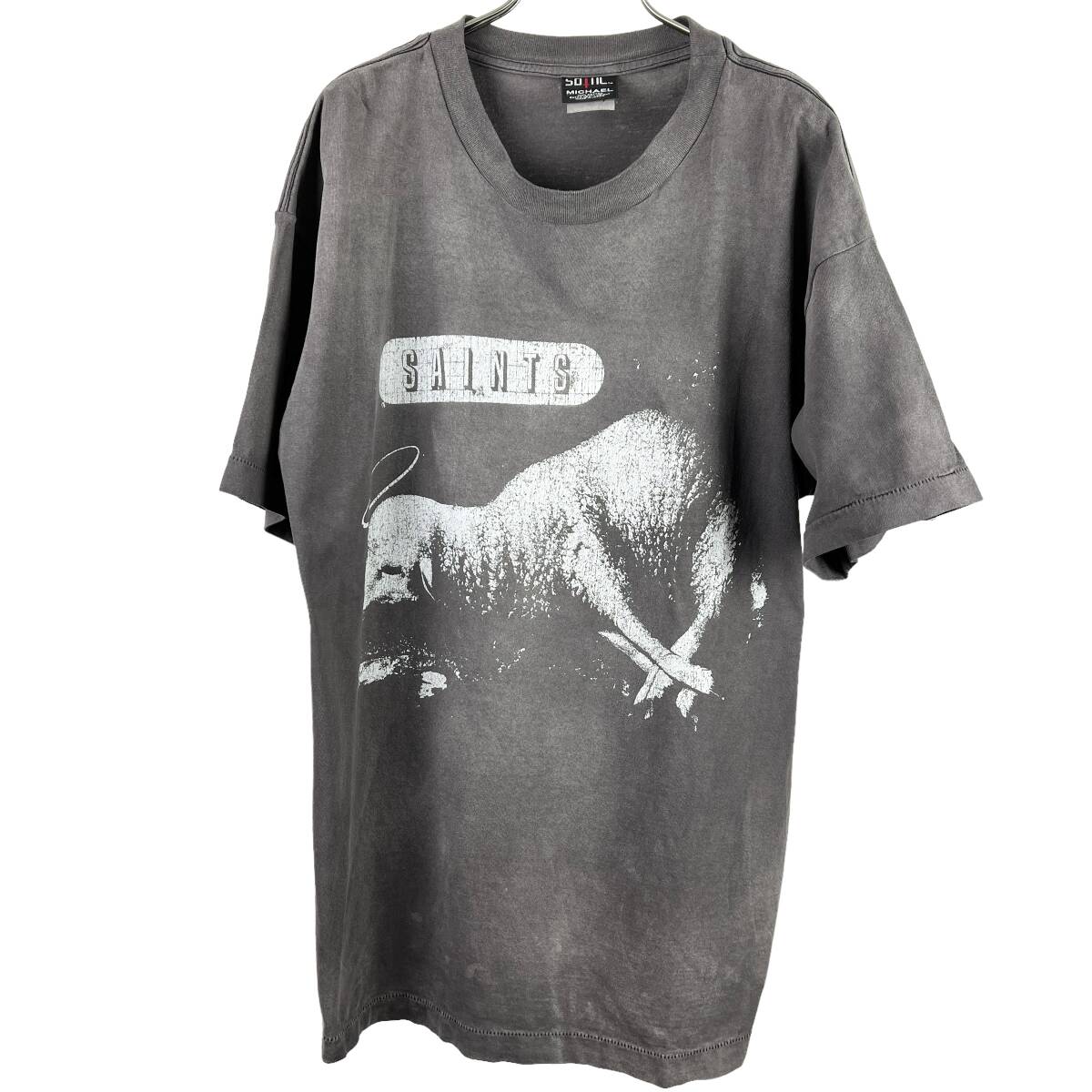 Saint Michael(セントマイケル) SHEEP LION SM-A21-0000-003 T Shirt (grey)_画像2