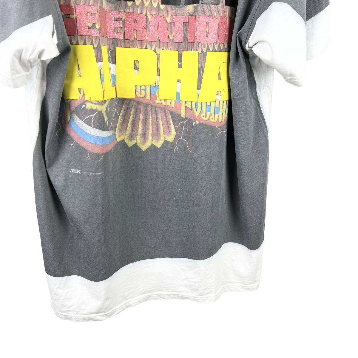 Vetements(ヴェットモン) Generation Alpha Tee ジェネレーションアルファ転写プリント半袖Tシャツ 18AW T Shirt (grey)_画像5