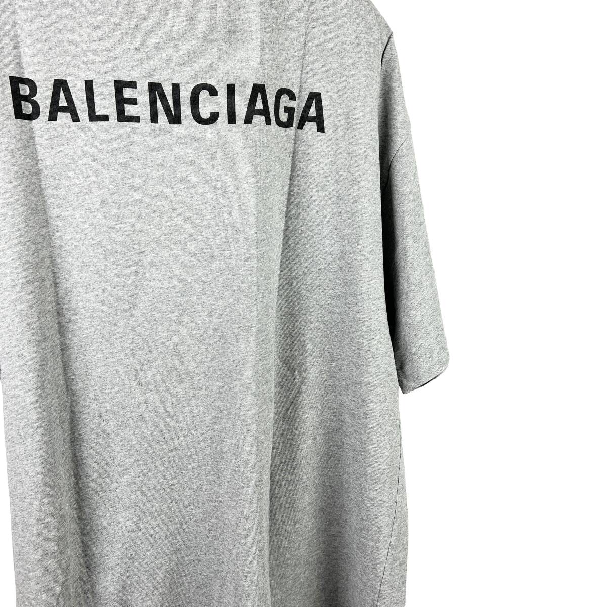 Balenciaga(バレンシアガ) Front Back LOGO Shortsleeve T Shirt (grey)