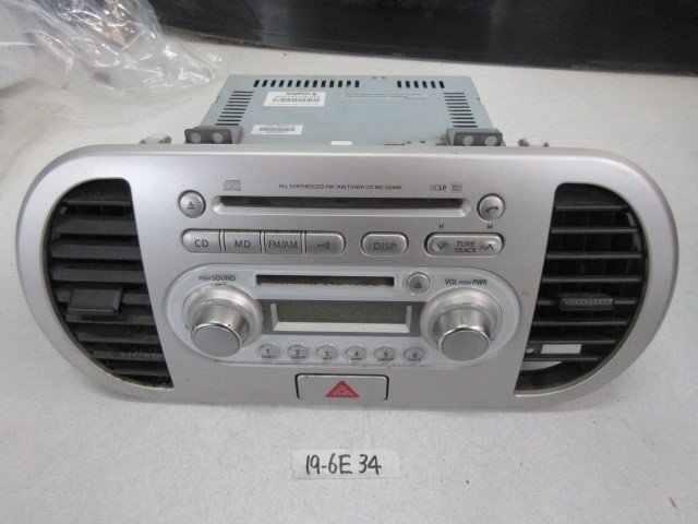 ☆日産 MOCO モコ MG22S H18年 純正カーステ CD MDプレーヤ SANYO 39101-81J1X-CTZ　19-6E34_画像1