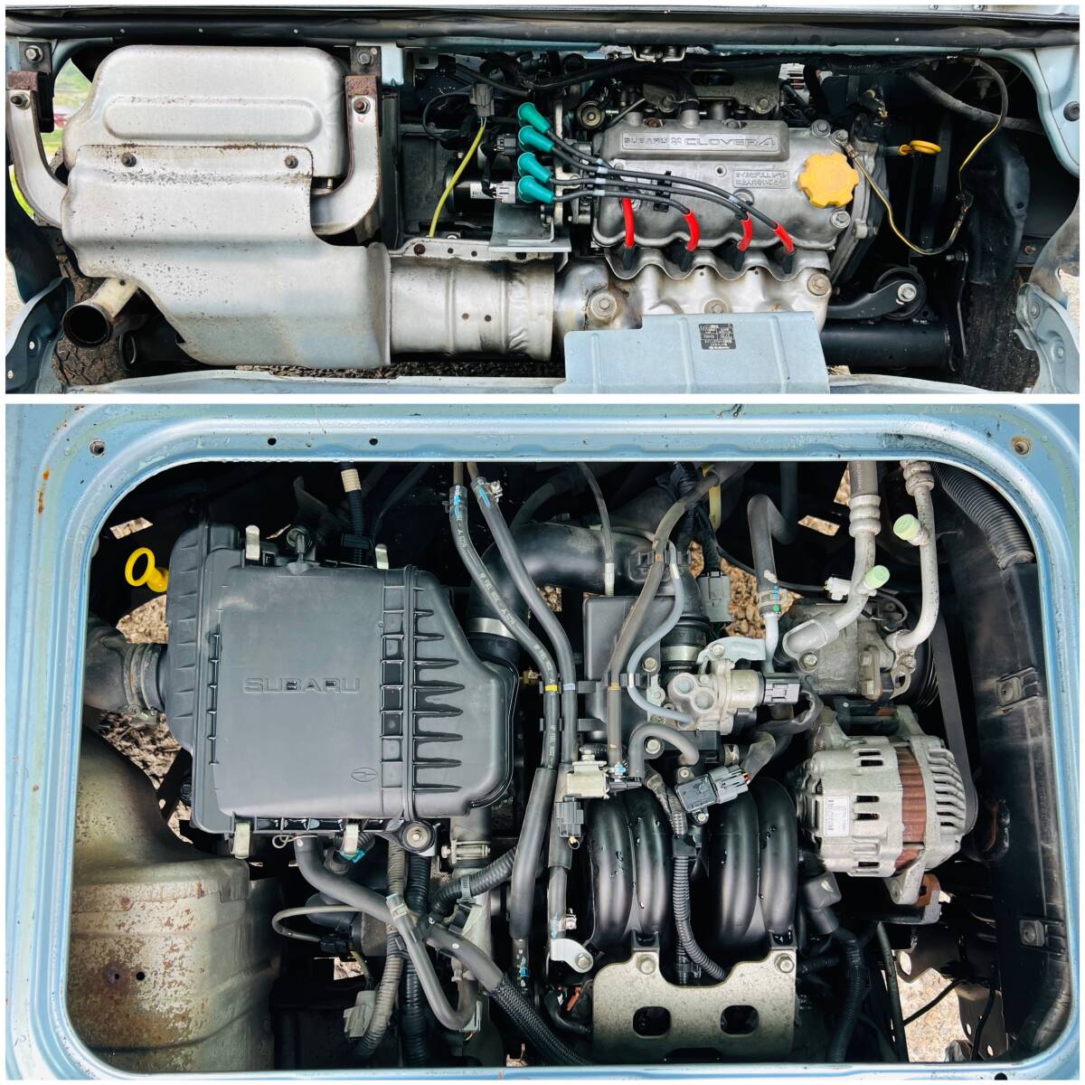 H22年 TW2スバルサンバーディアスワゴン4WD オートマチック車検2年付きリアヒーターパワステエアコン付きタイミングベルト交換の画像8