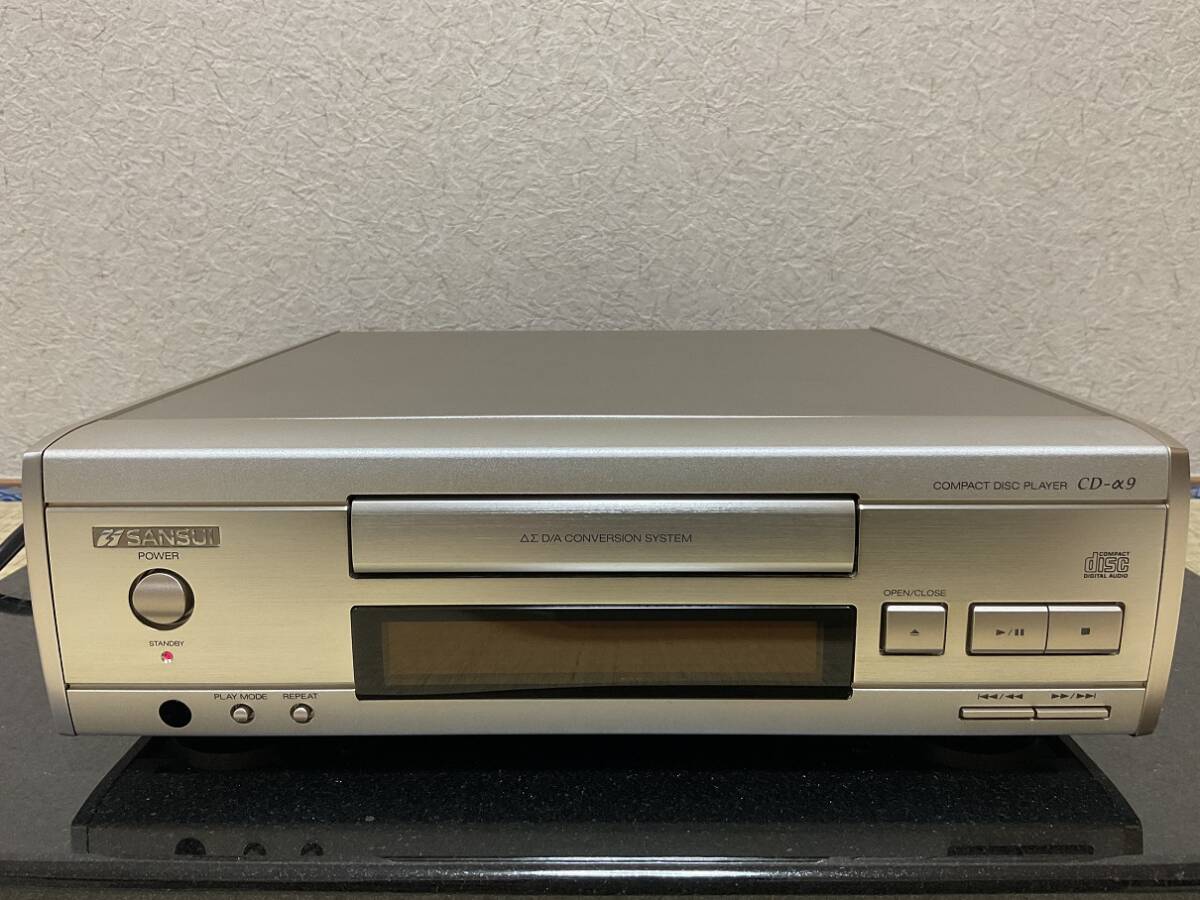  super-beauty goods. normal operation goods Sansui CD player a ref aelf CD-α9 drive for rubber new goods replaced details image equipped!