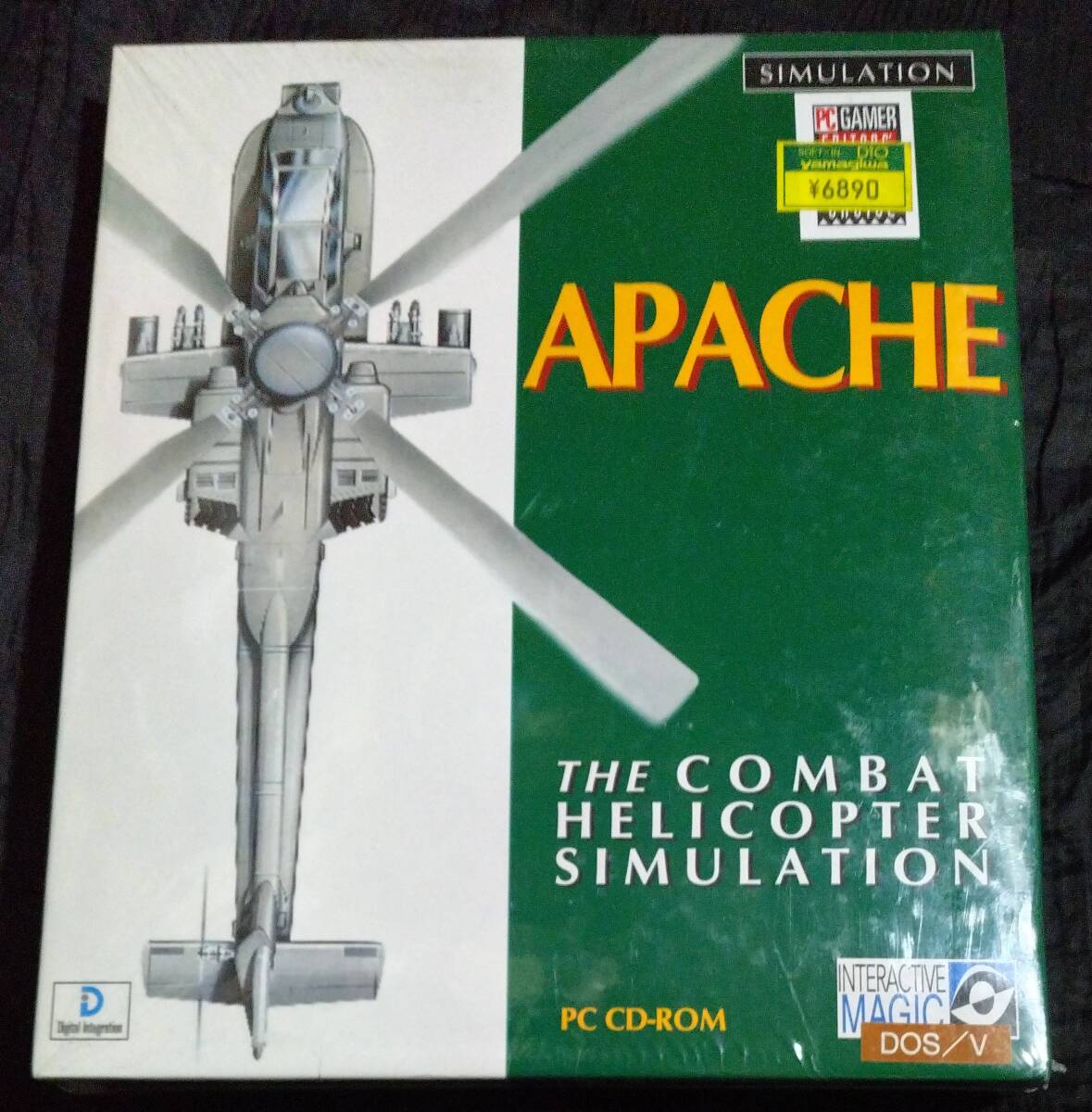 未使用/未開封/CD-ROM/ APACHE アパッチ /DOS-V /コンバット ヘリコプター シュミレーション/THE COMBAT helicopter simulation/_画像1