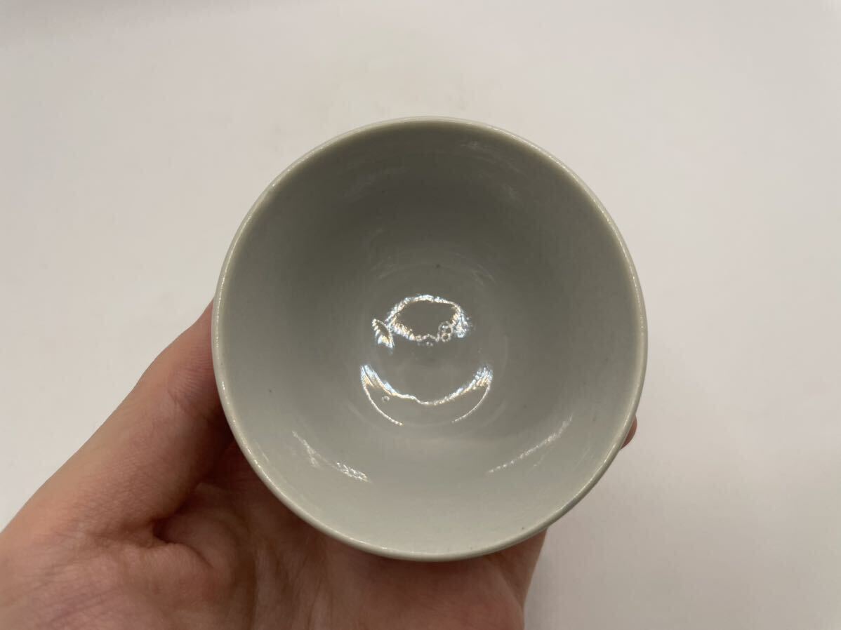 中国　景徳鎮　蕎麦猪口 茶器 時代物 清朝期 古物 中国美術 骨董 唐物 青花 陶磁器 文房具　唐物 煎茶道具 古玩 大清 茶碗 染付 _画像5