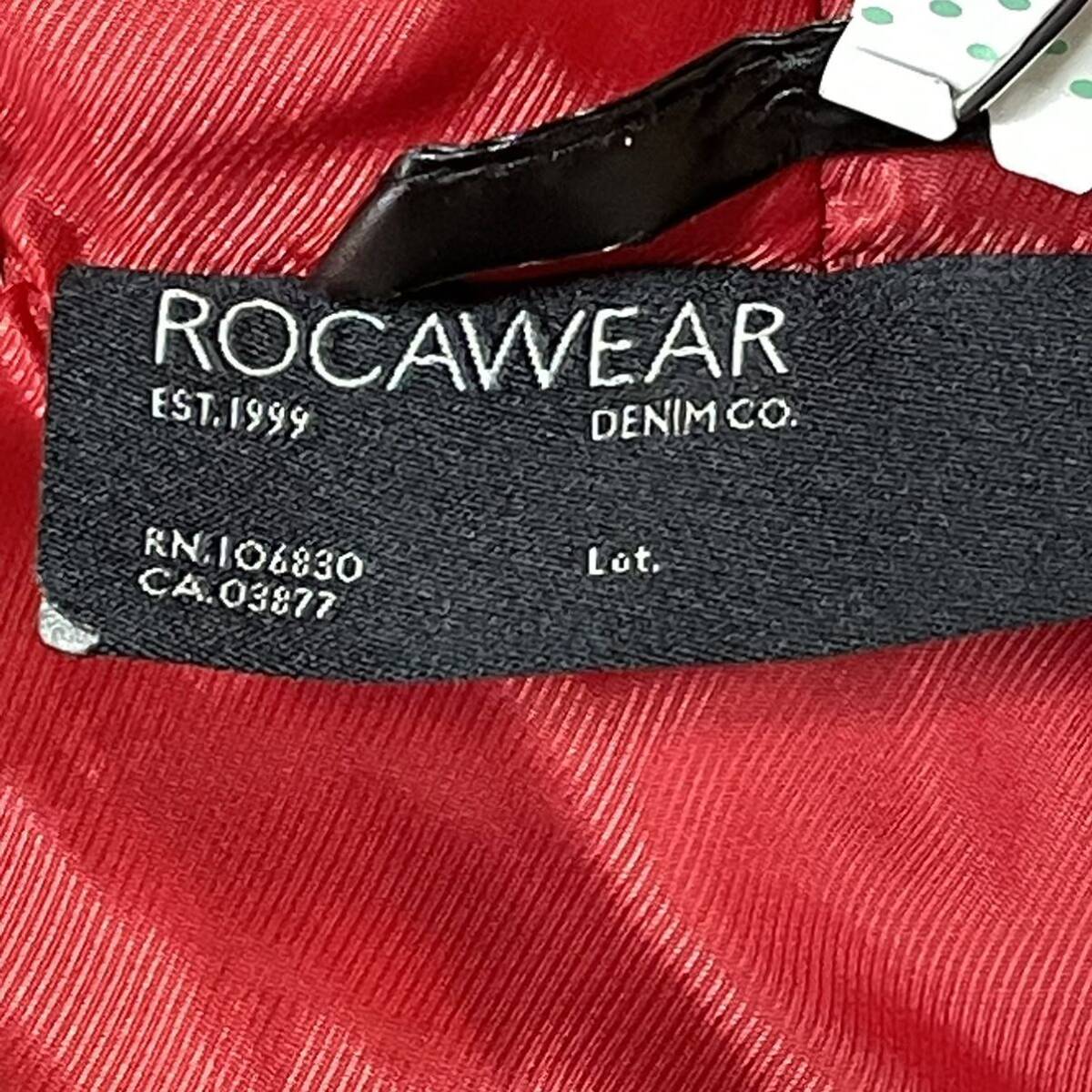 【ROCAWEAR】ロカウェア ダウンジャケット アウター 黒系 ブラック系 無地 ヒップホップ系 B系 ストリート メンズ サイズM/Y9961FF_画像8