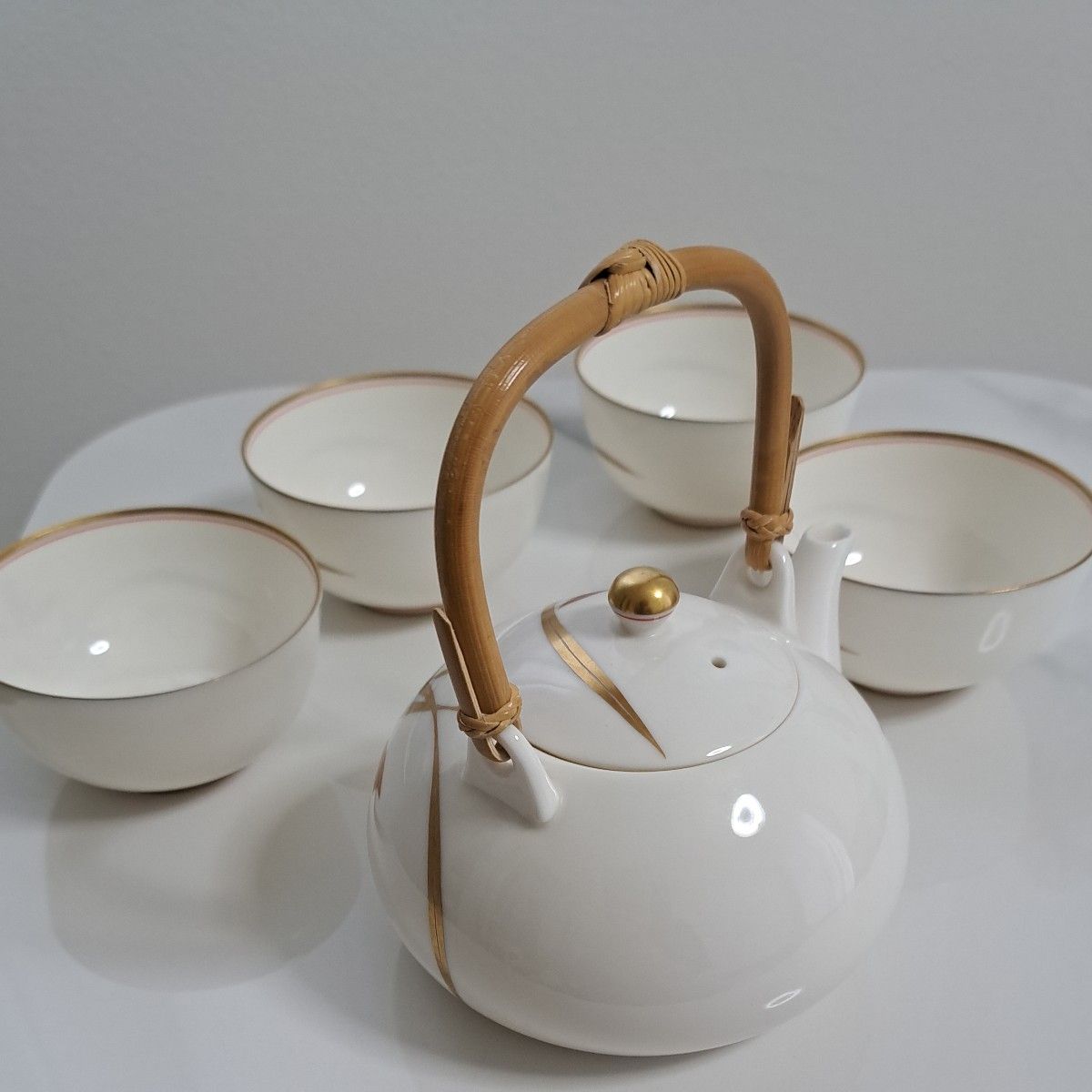香蘭社 茶器揃 茶器 煎茶道具 和食器 茶器セット 急須 金彩