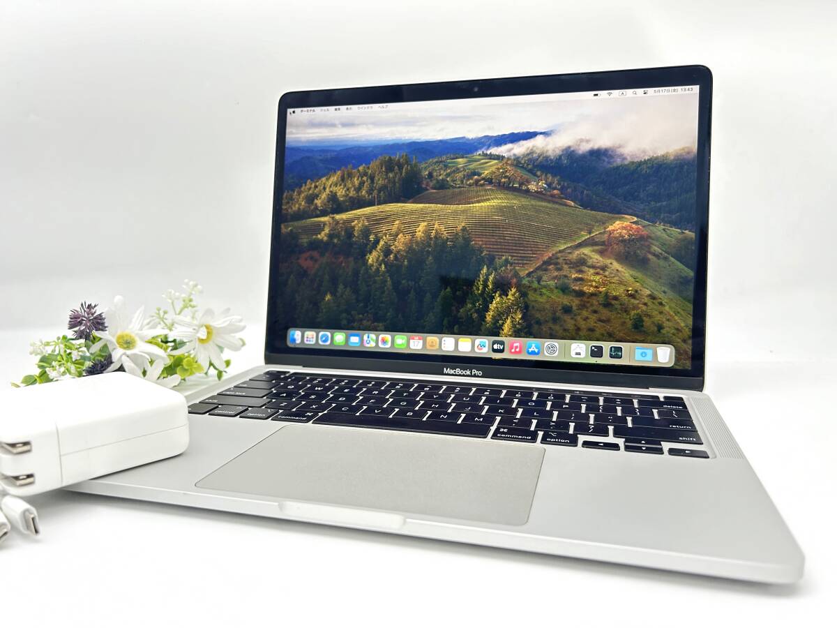 【良品☆充放電数39回】Apple MacBook Pro(13-inch,2020) A2251 Core i7(1068NG7)/2.3GHz RAM:32GB/SSD:1TB USキーボード Sonoma 動作品_画像1