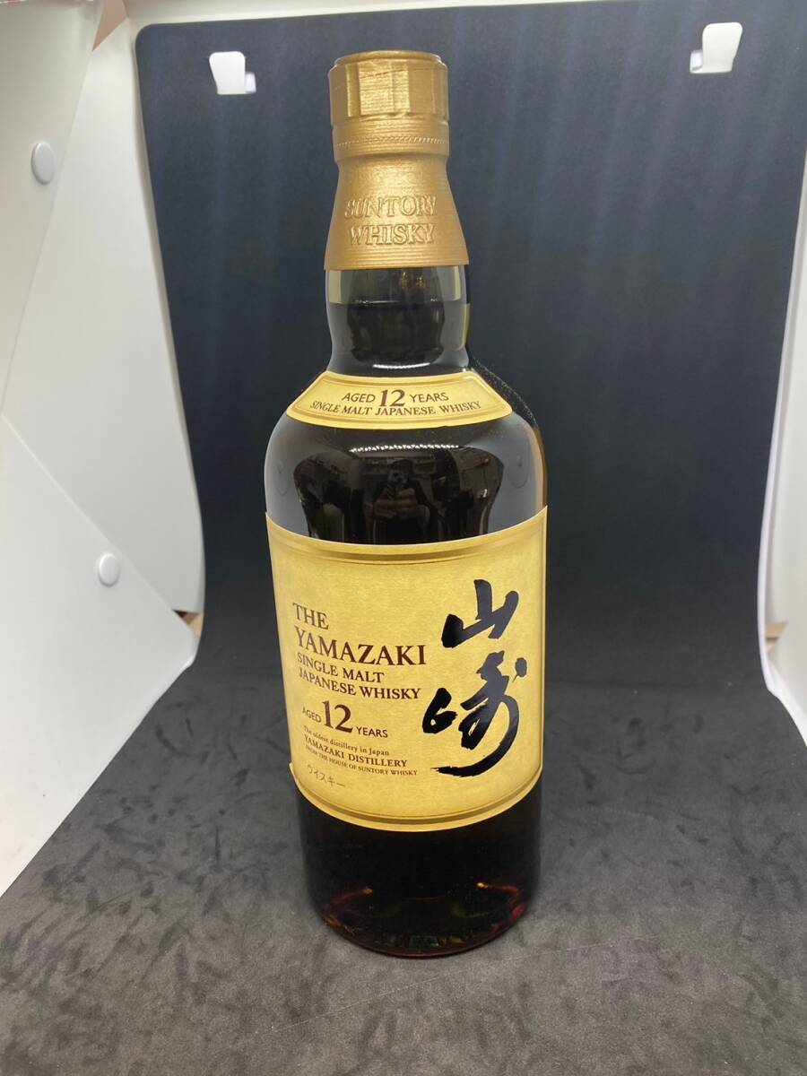 MS-6158 未開栓！SANTORY サントリー ウイスキー THE YAMAZAKI AGED 12 YEARS 山崎 12年 シングルモルト_画像2