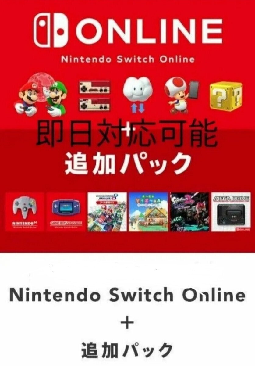 ニンテンドーオンライン + 追加パック12ヶ月 利用券 Nintendo Switch Online ニンテンドースイッチ 任天堂