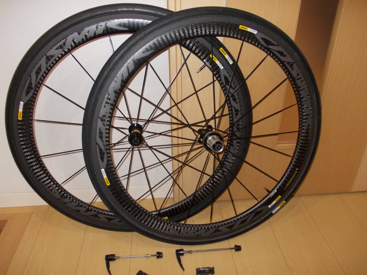 MAVIC COSMIC PRO CARBON EXALITH マウ゛ィックコスミックプロカーボンエグザリット 17C シマノ11Sハブ 1200km程度走行中古品
