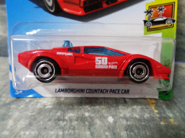 HotWheels Lamborghini Countach Pace Car　 ホットウィール ランボルギーニ カウンタック ペースカー　カード傷み 　///(91)_画像2