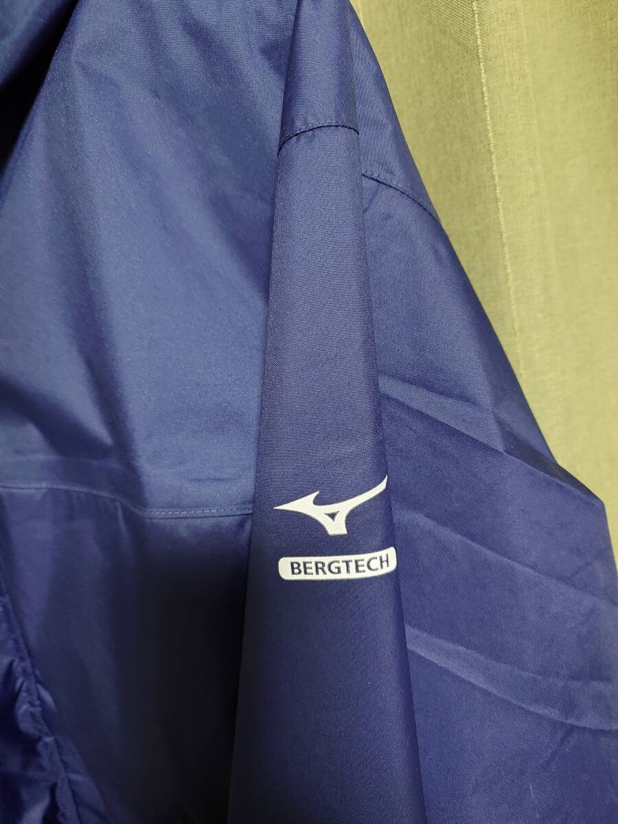 TRD/MIZUNO ベルグテックアクアブロック レインジャケット フード付 紺 XLサイズの画像7