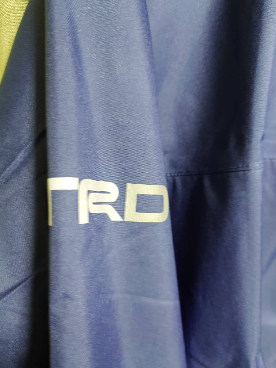 TRD/MIZUNO ベルグテックアクアブロック レインジャケット フード付 紺 XLサイズの画像6