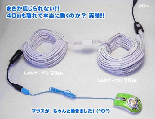 USBエクステンダー USB-LAN-EXT 最大40m延長 ;ZYX000186;_画像2