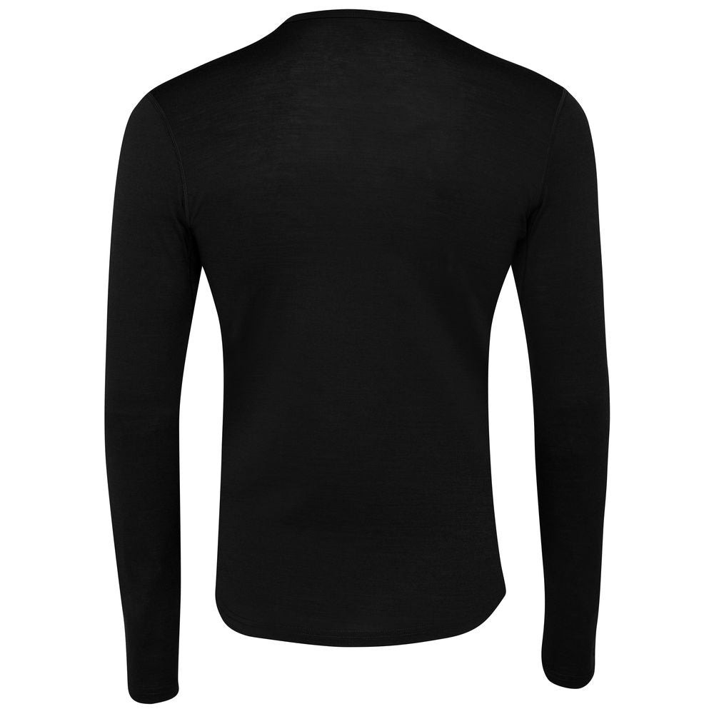 新品 ISOBAA Men's Merino 180 Long Sleeve Crew Mサイズ ブラック メンズ メリノ クルー ベースレイヤー メリノウール 長袖 Rapha ラファ_画像2