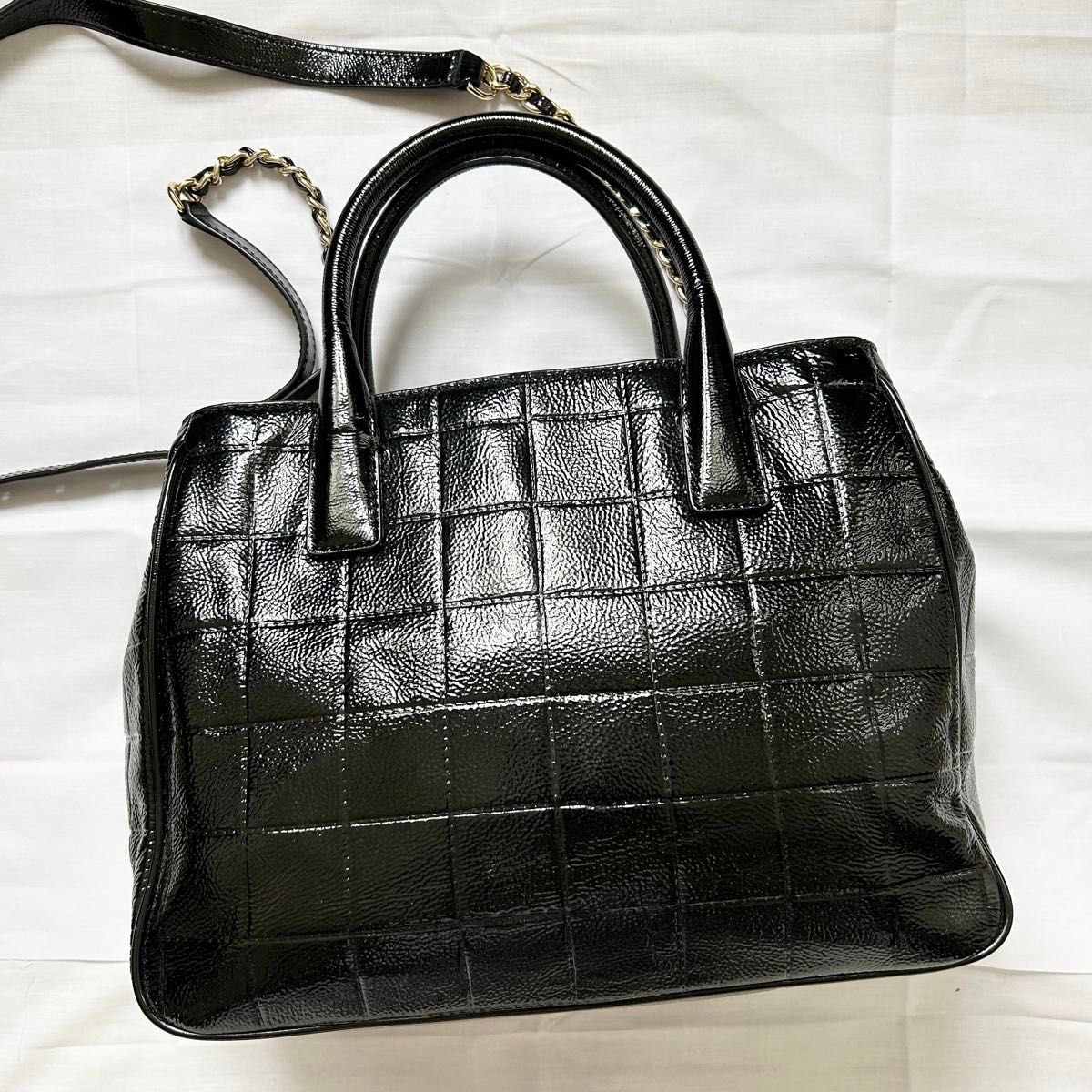 極美品 2way トリーバーチ ショルダーバッグ 黒 クロコ型押し 極美品 2way トリーバーチ ショルダーバッグ 黒 クロコ型押し