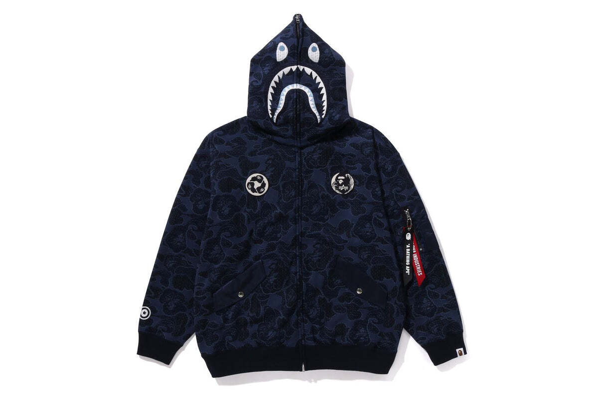 1スター】 新品未使用 Size XL BAPE X ALPHA INDUSTRIES SHARK 1スター】 新品未使用 Size XL BAPE X ALPHA INDUSTRIES SHARK