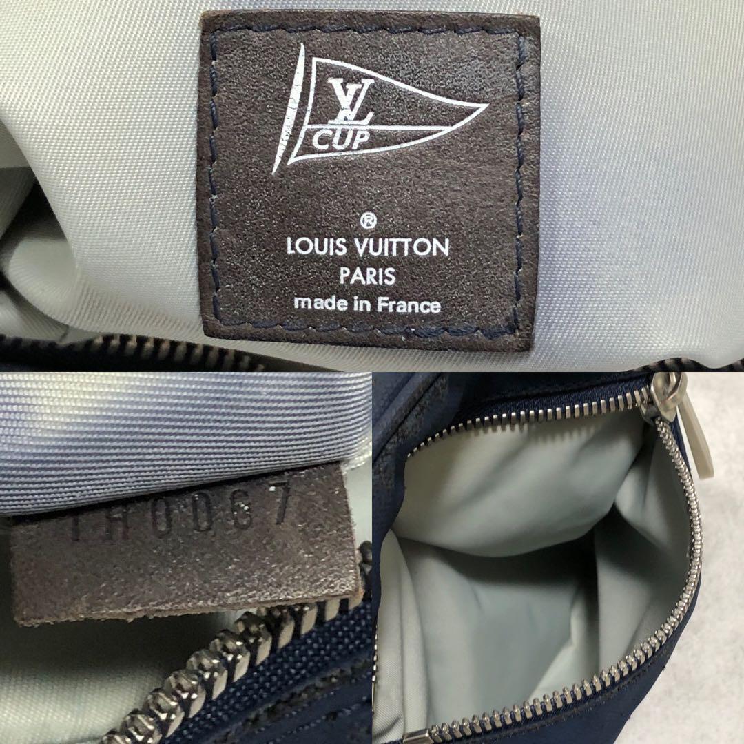 1円【美品】LOUIS VUITTON ルイヴィトン LVカップ ヴィトンカップ ソレンツ ショルダーバッグ ボディバッグ 斜めがけ ネイビー ロゴ メンズ_画像10