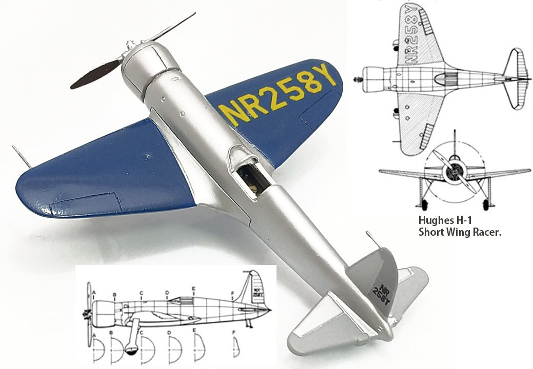 1/144 final product fuse H-1(Hughes H-1) Short Wing ver. movie [abieita-] appearance machine world speed record America large land width . speed record 1935