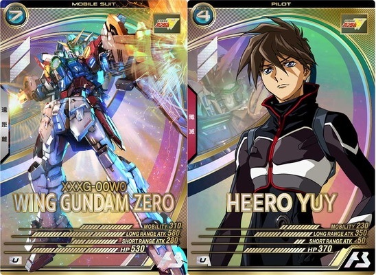  arsenal base UT02-018U Wing Gundam Zero + UT02-056Uhiiro*yui