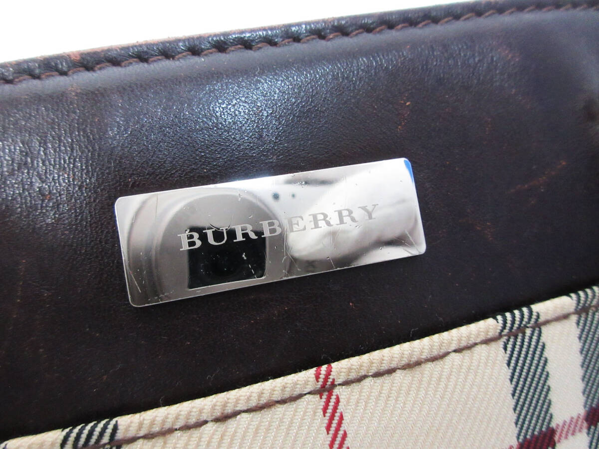 R05-014{ Burberry } ручная сумочка *noba проверка * Logo plate * большая сумка ручная сумка портфель *BURBERRY*