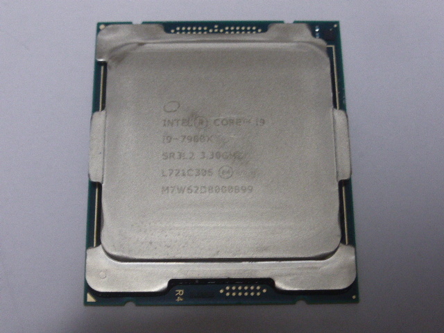 INTEL CPU Core i9 7900X 10コア20スレッド 3.30GHZ SR3L2 LGA2066 CPUのみ 起動確認済みですの画像1