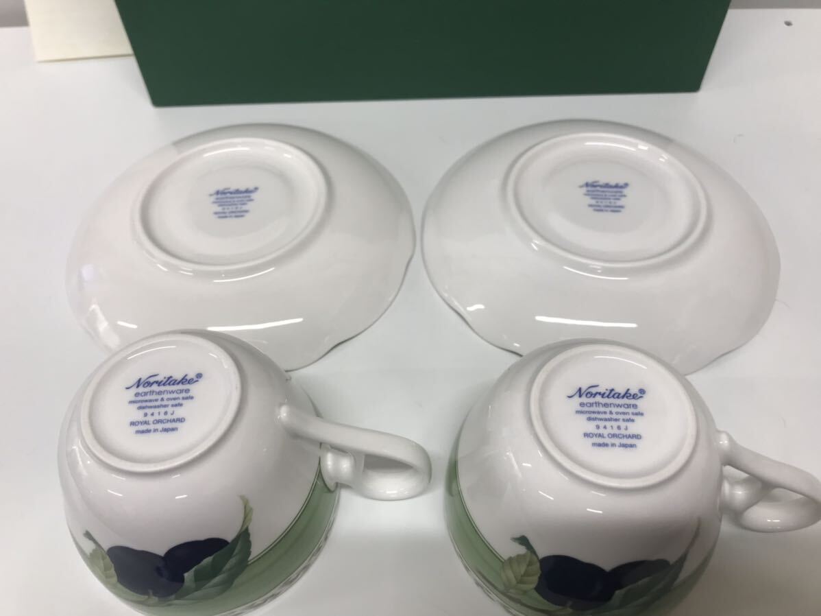Noritake ノリタケ 碗皿ペアーセット カップ ソーサー コーヒーカップ　未使用　保管品_画像2