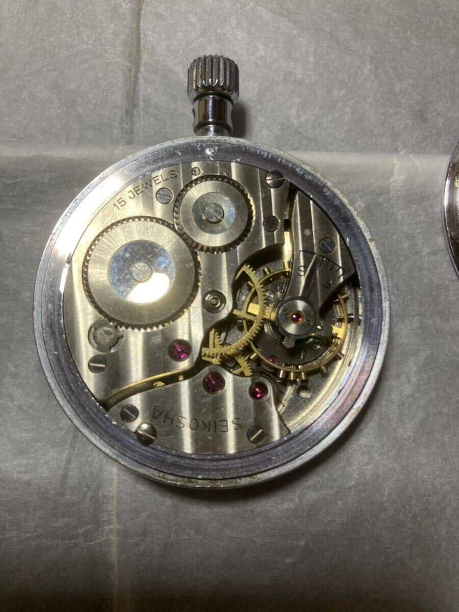 [ジャンク品]SEIKOセイコー懐中時計手巻きおまとめ3個ヴィンテージ _画像5