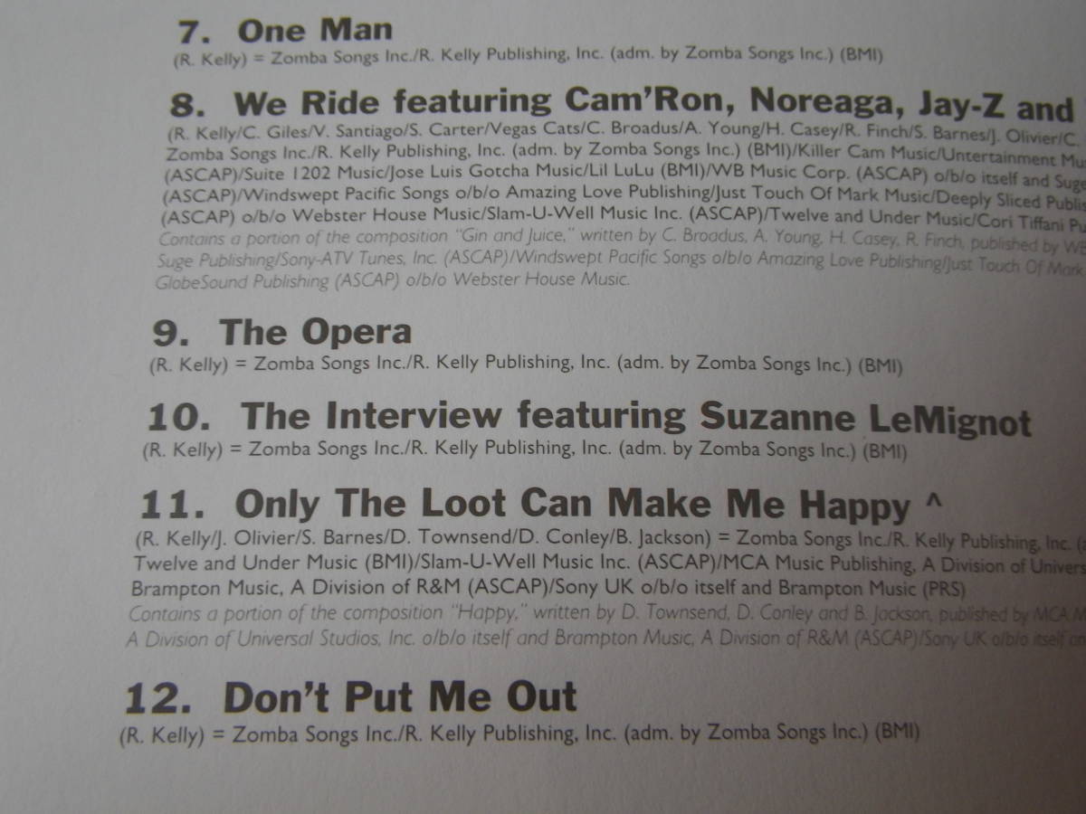 CD2枚組 R. Kelly アール ケリー R. 音楽アルバム Gotham City 30曲 美品 1998年盤_画像3