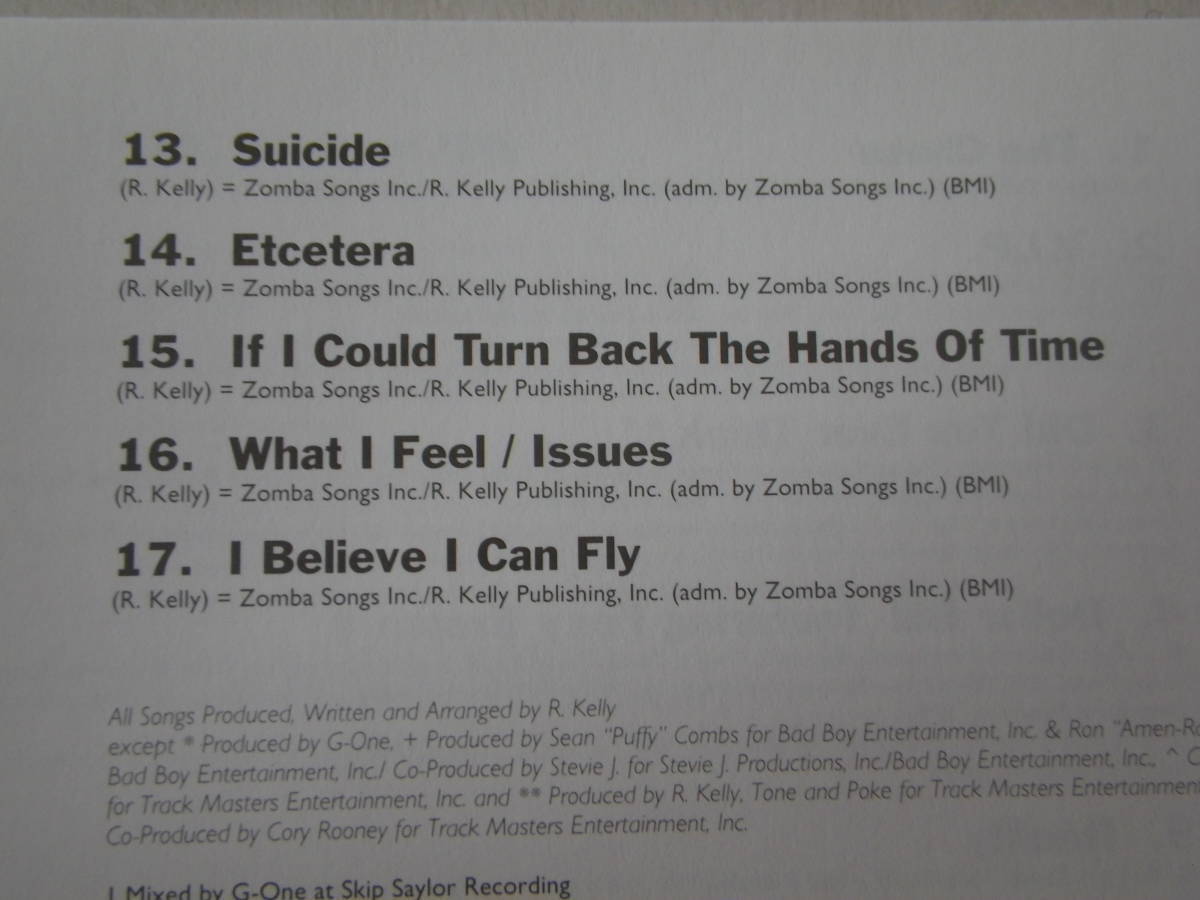 CD2枚組 R. Kelly アール ケリー R. 音楽アルバム Gotham City 30曲 美品 1998年盤_画像4