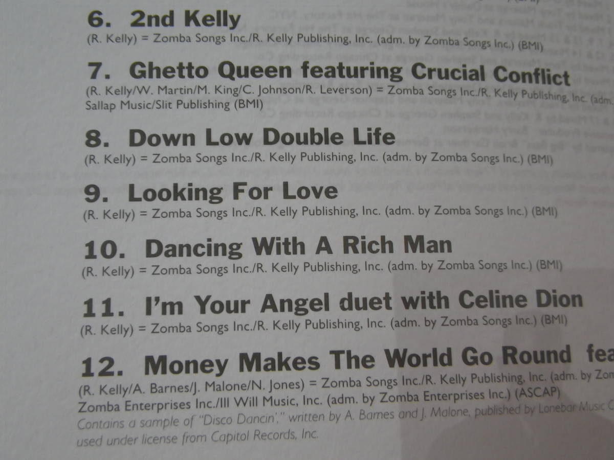 CD2枚組 R. Kelly アール ケリー R. 音楽アルバム Gotham City 30曲 美品 1998年盤_画像6
