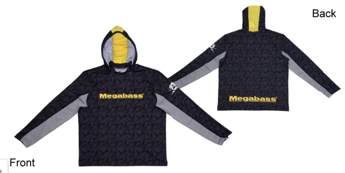 Megabass GAME HOODIE (ゲーム フーディー) Lサイズ　ブラック 小売価格 5400円